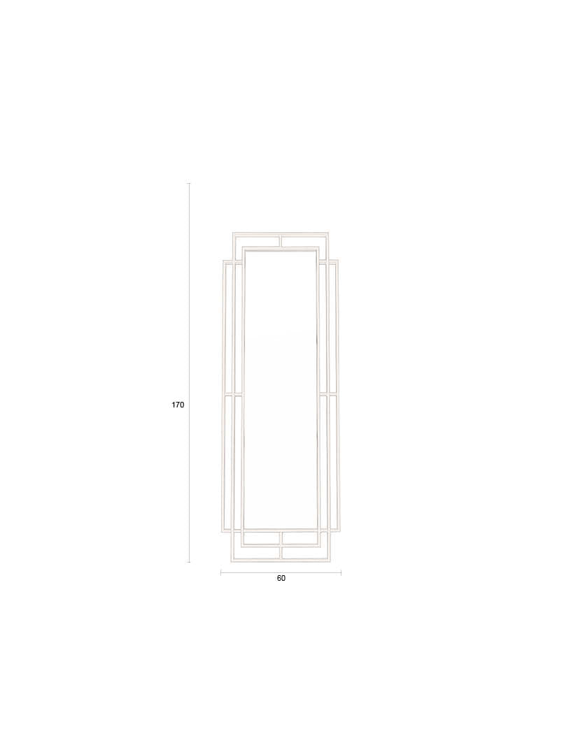 Dutchbone Ramsey Black Full Length Leaner Mirror